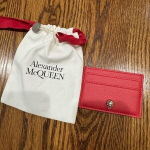 Alexander McQueen Red Card Holder